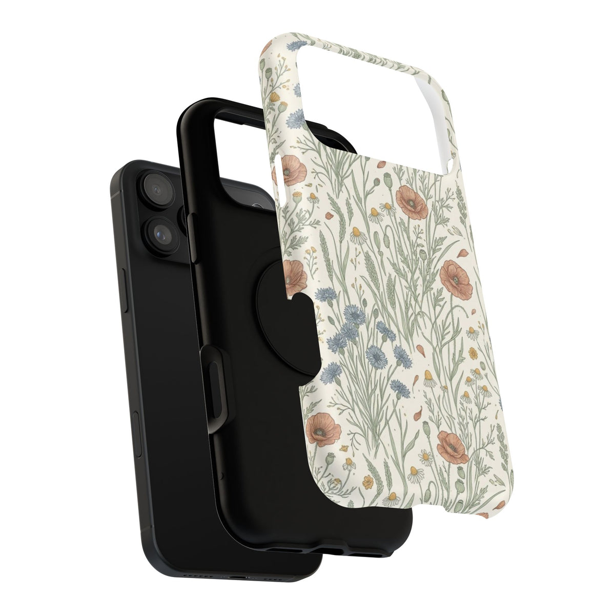 Vintage Wildflower Floral Field - Impact Resistant Phone Case