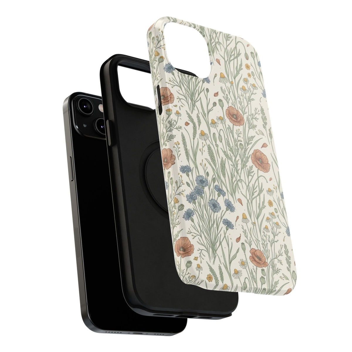 Vintage Wildflower Floral Field - Impact Resistant Phone Case