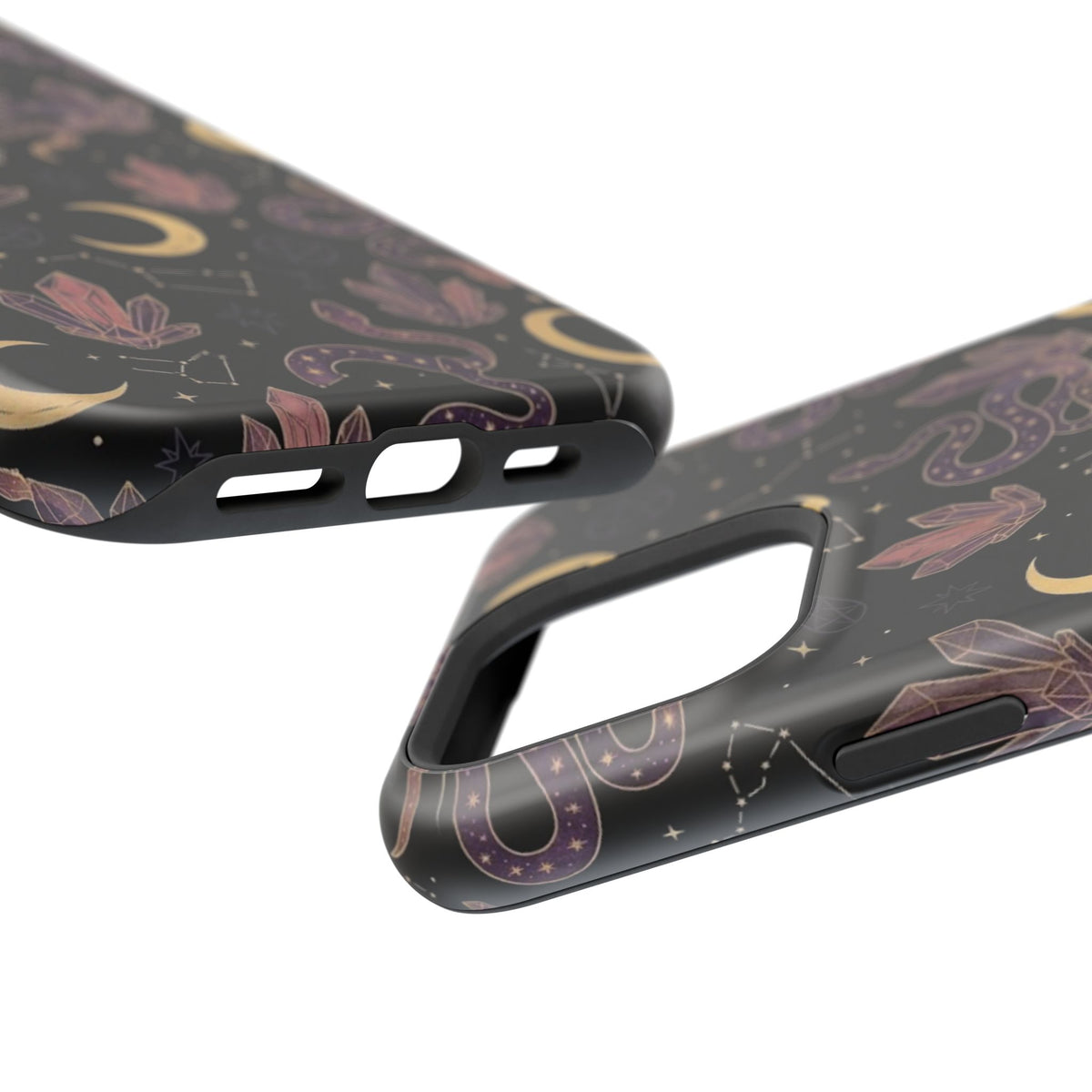 Mystic Moon & Crystal Phone Case — Impact-Resistant Protective Cover