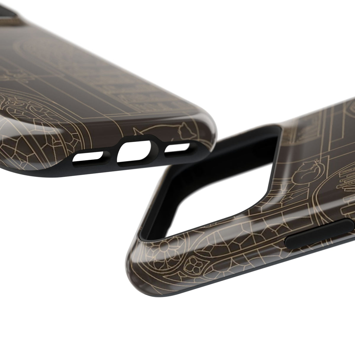 Cat Library Bookshelf Phone Case