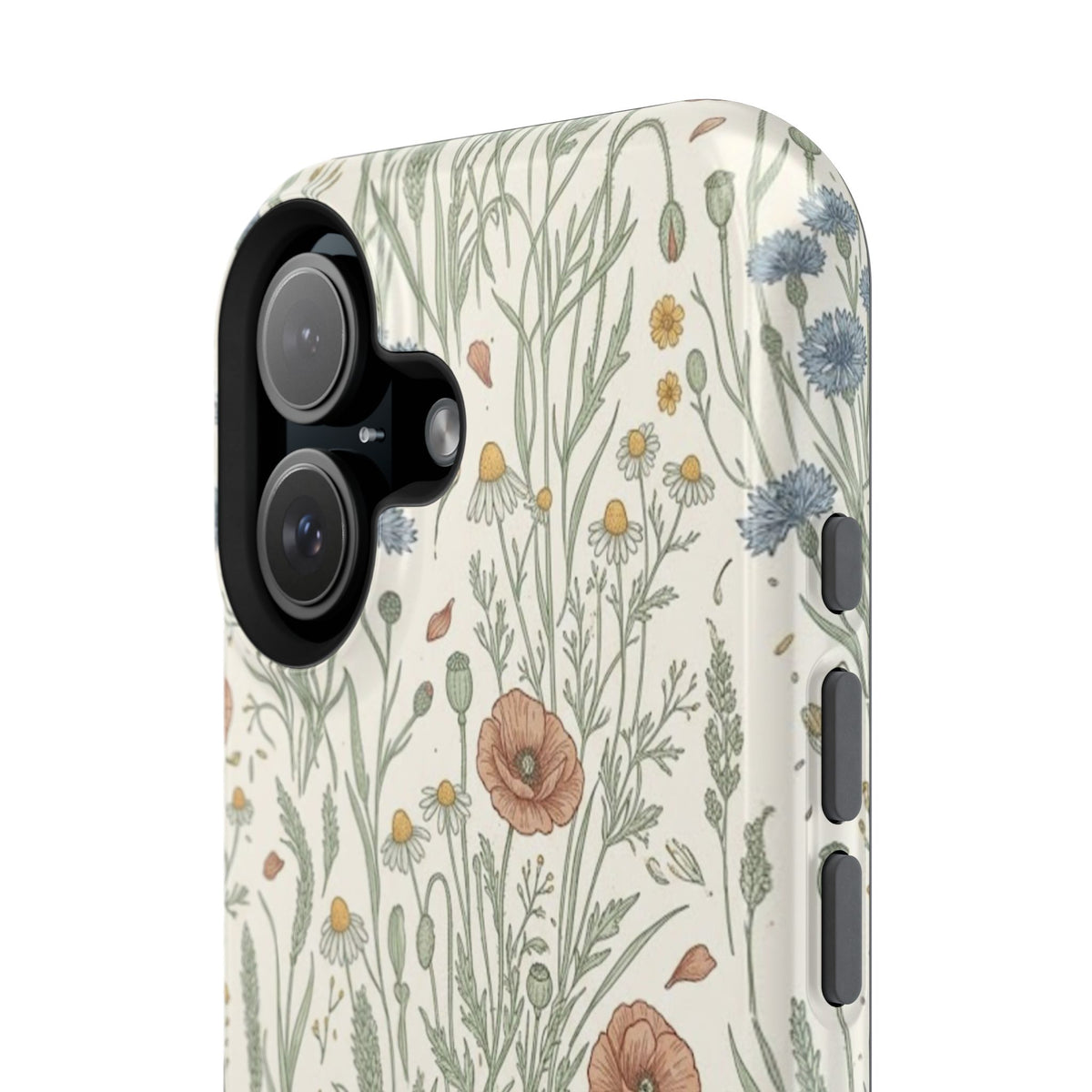 Vintage Wildflower Floral Field - Impact Resistant Phone Case