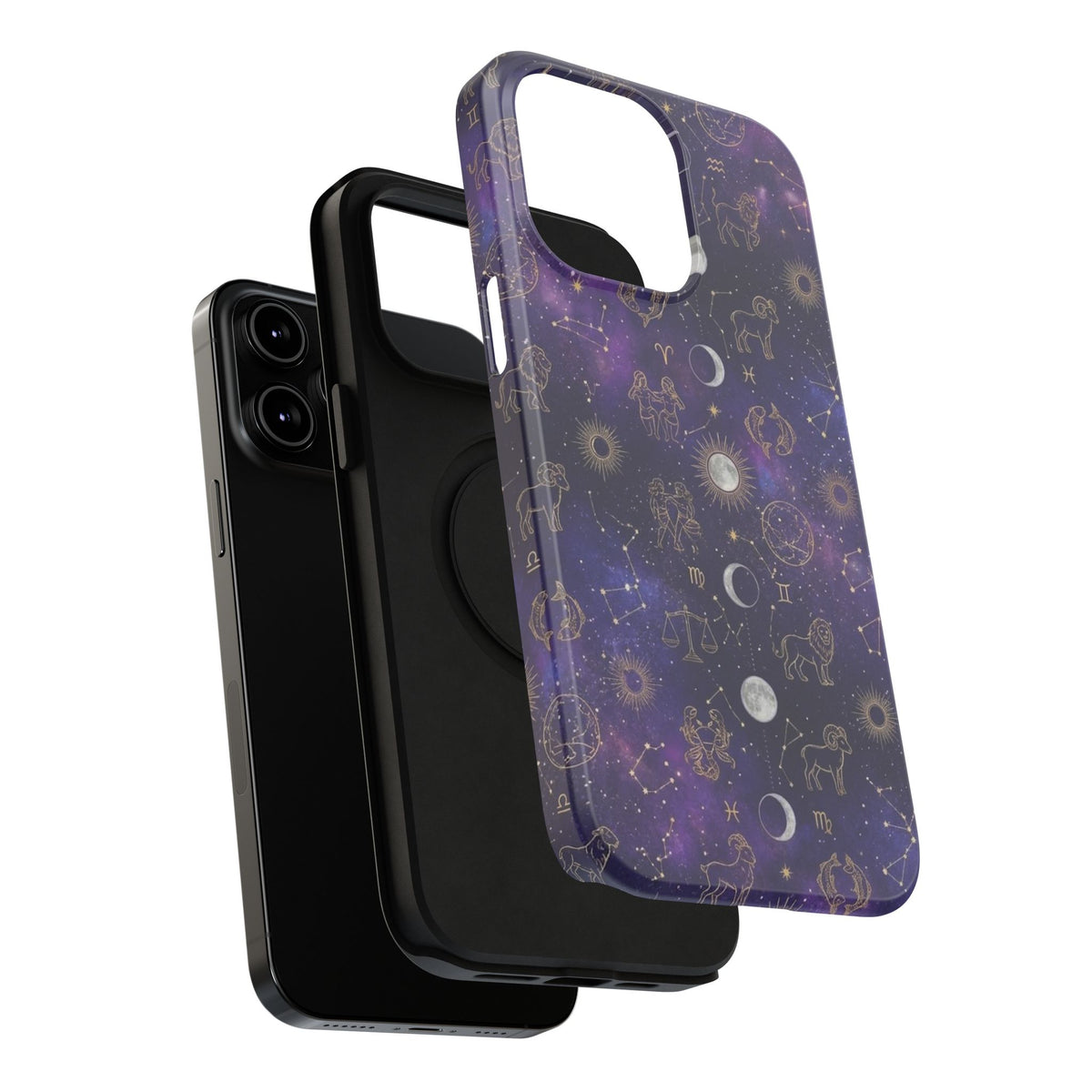 Zodiac Constellation & Moon Phases - Impact-Resistant Phone Case