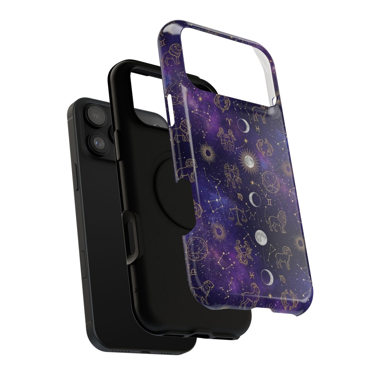 Zodiac Constellation & Moon Phases - Impact-Resistant Phone Case