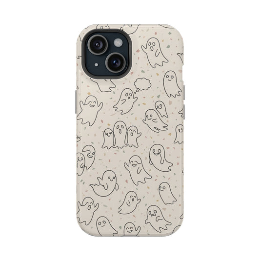 Cute Ghost Pattern - Impact Resistant Phone Case