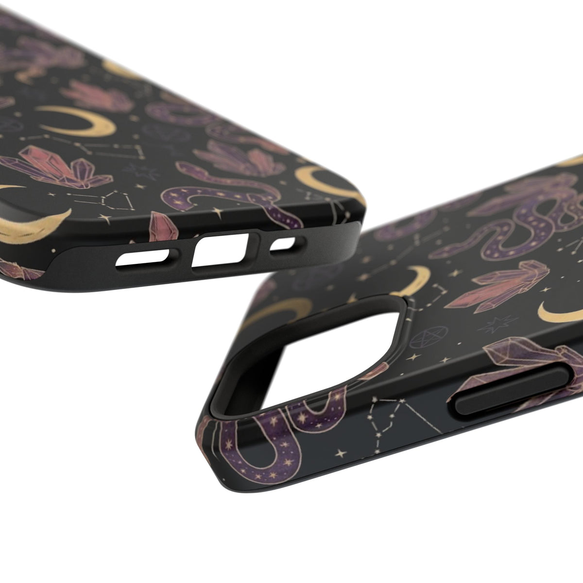 Mystic Moon & Crystal Phone Case — Impact-Resistant Protective Cover