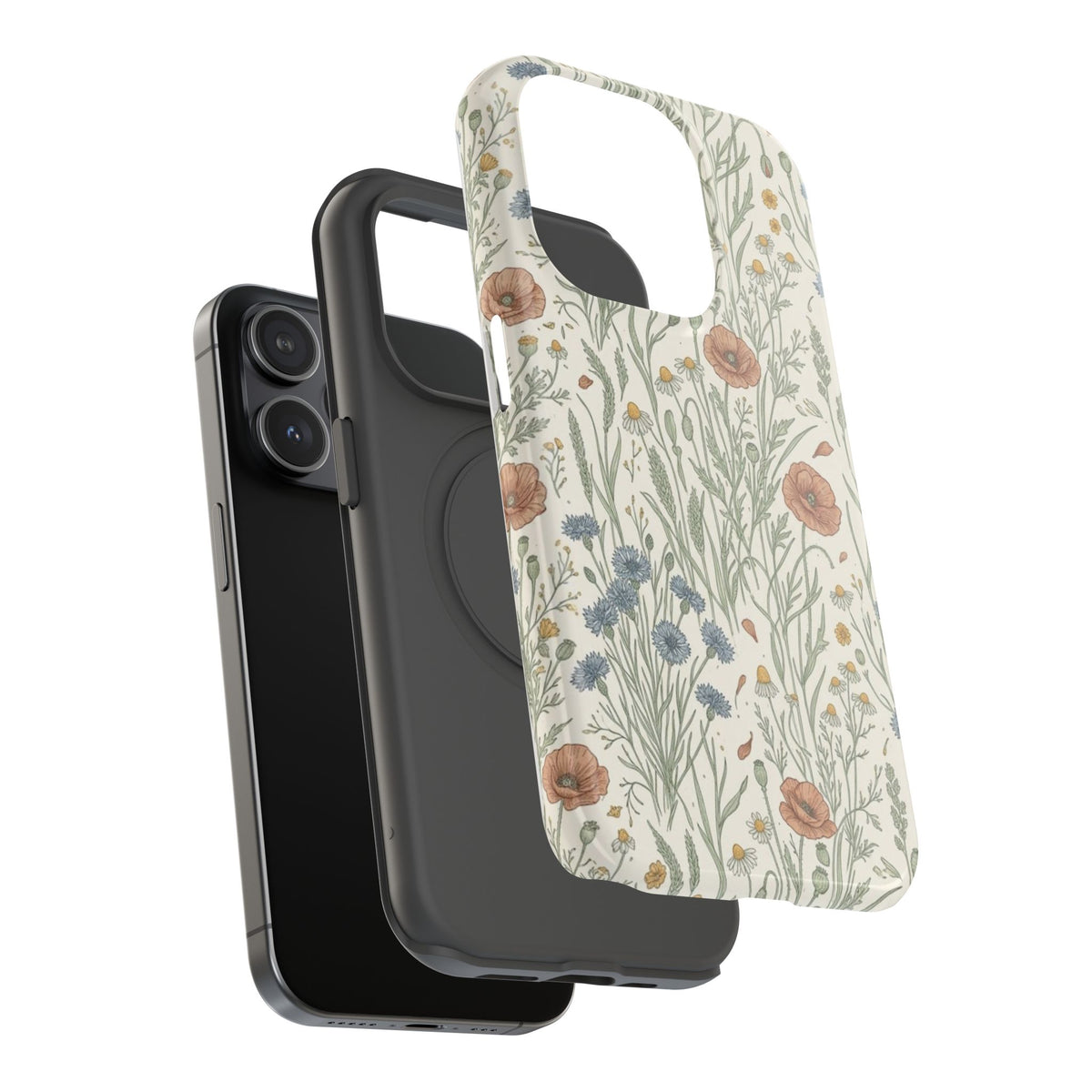 Vintage Wildflower Floral Field - Impact Resistant Phone Case