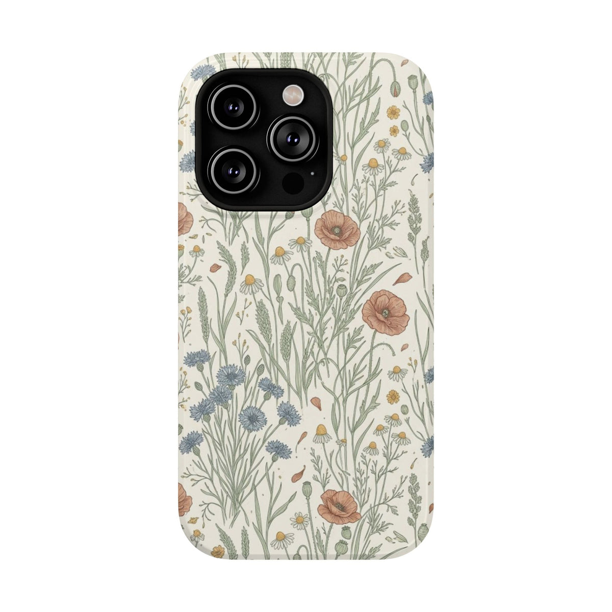 Vintage Wildflower Floral Field - Impact Resistant Phone Case