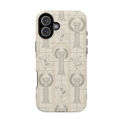 Vintage Column & Laurel Pattern Phone Case