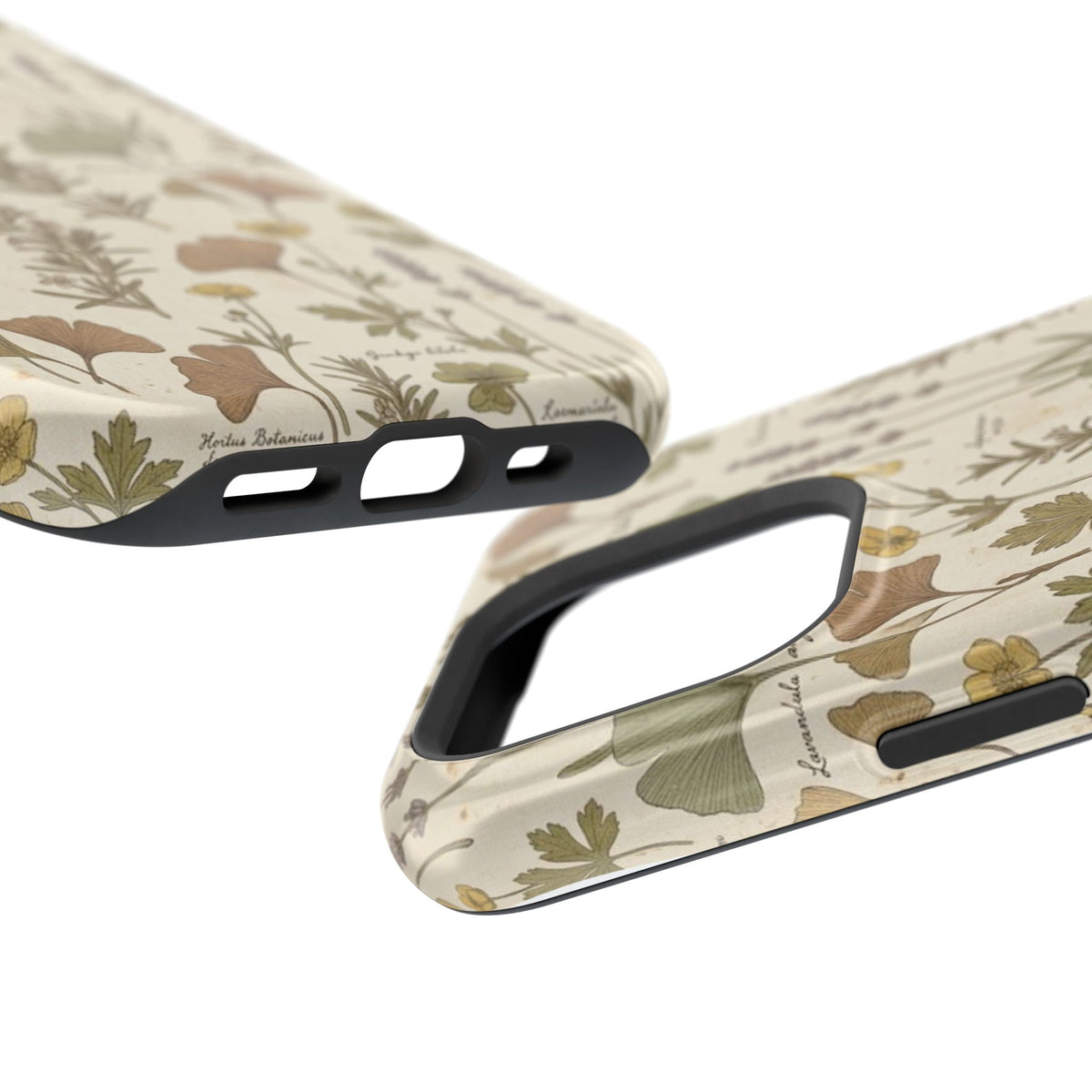 Vintage Herb Floral Pattern - Impact Resistant Phone Case