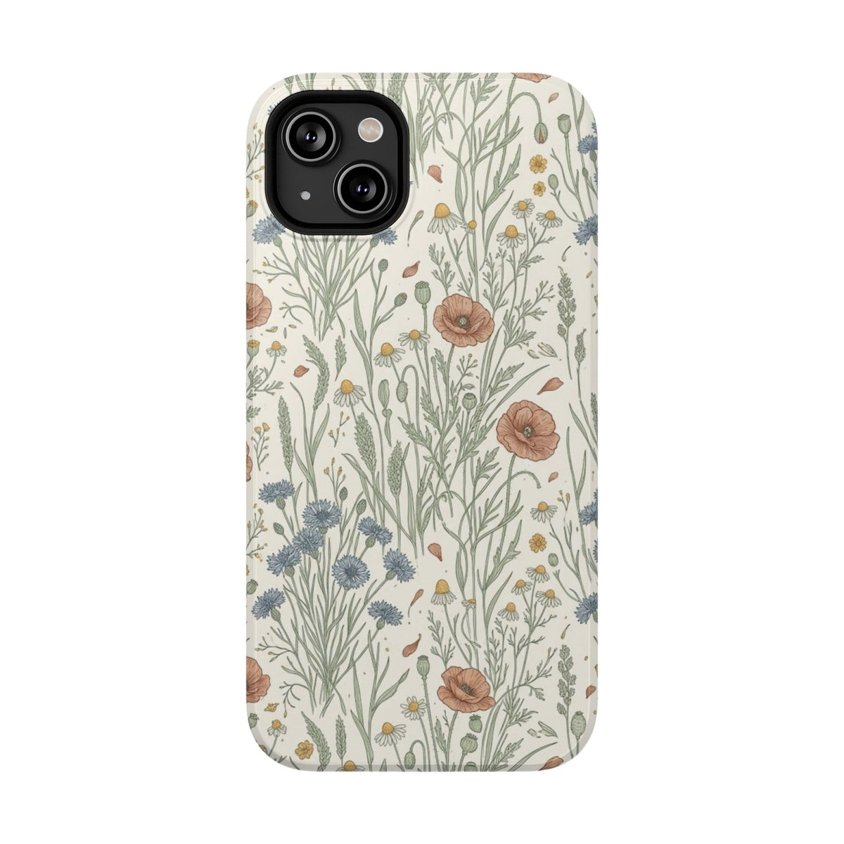 Vintage Wildflower Floral Field - Impact Resistant Phone Case