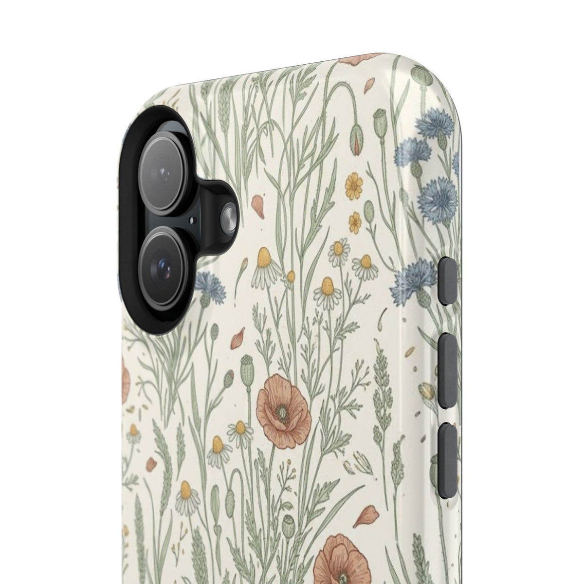 Vintage Wildflower Floral Field - Impact Resistant Phone Case