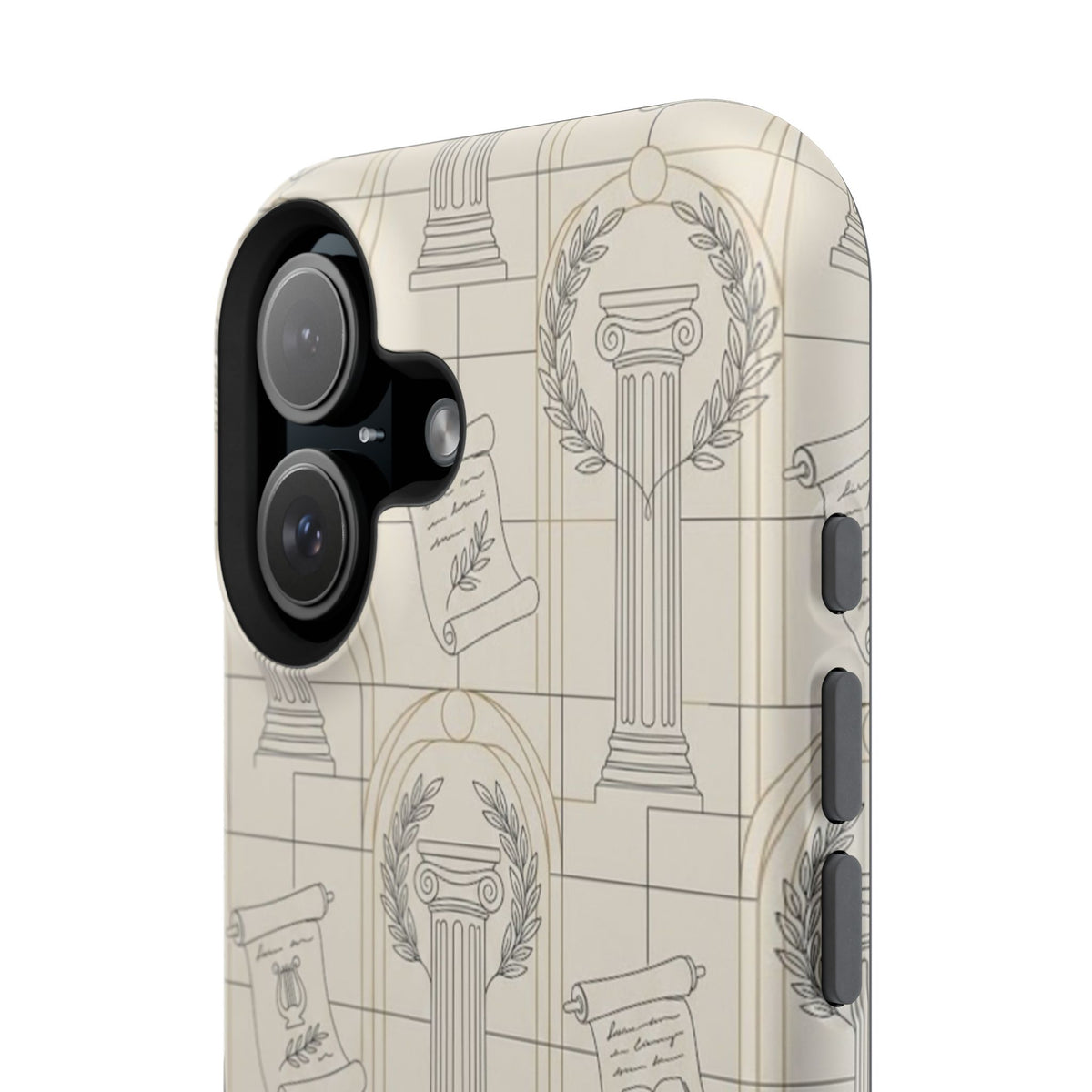 Vintage Column & Laurel Pattern Phone Case
