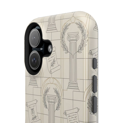 Vintage Column & Laurel Pattern Phone Case