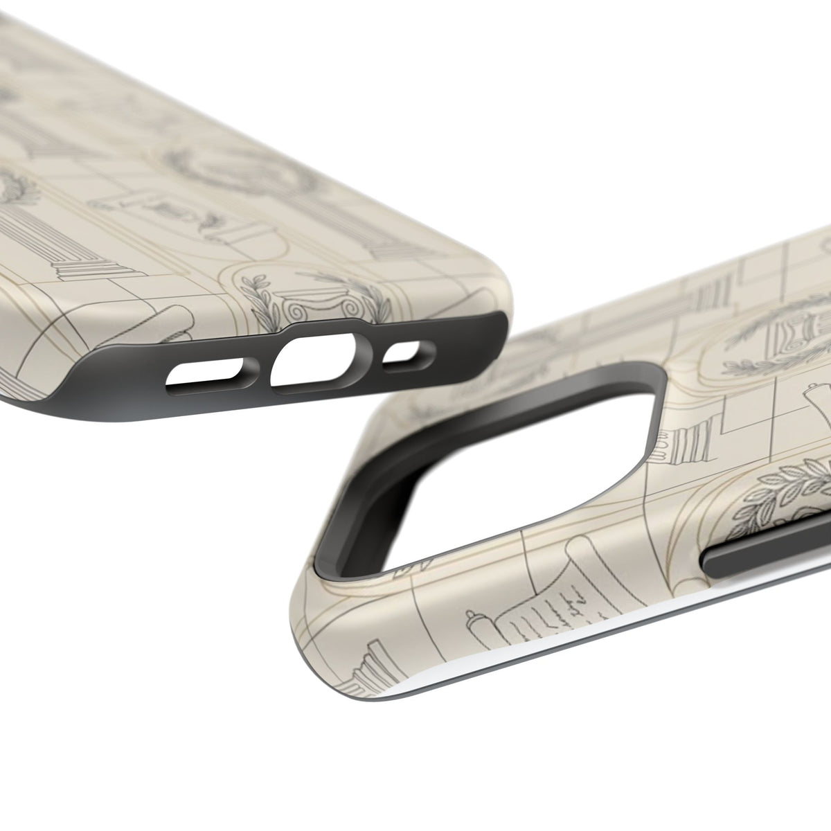 Vintage Column & Laurel Pattern Phone Case