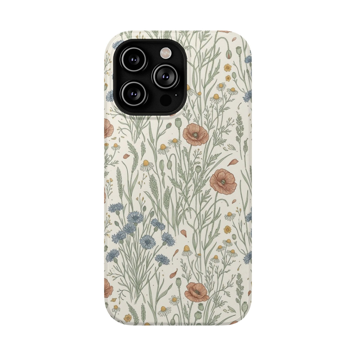 Vintage Wildflower Floral Field - Impact Resistant Phone Case