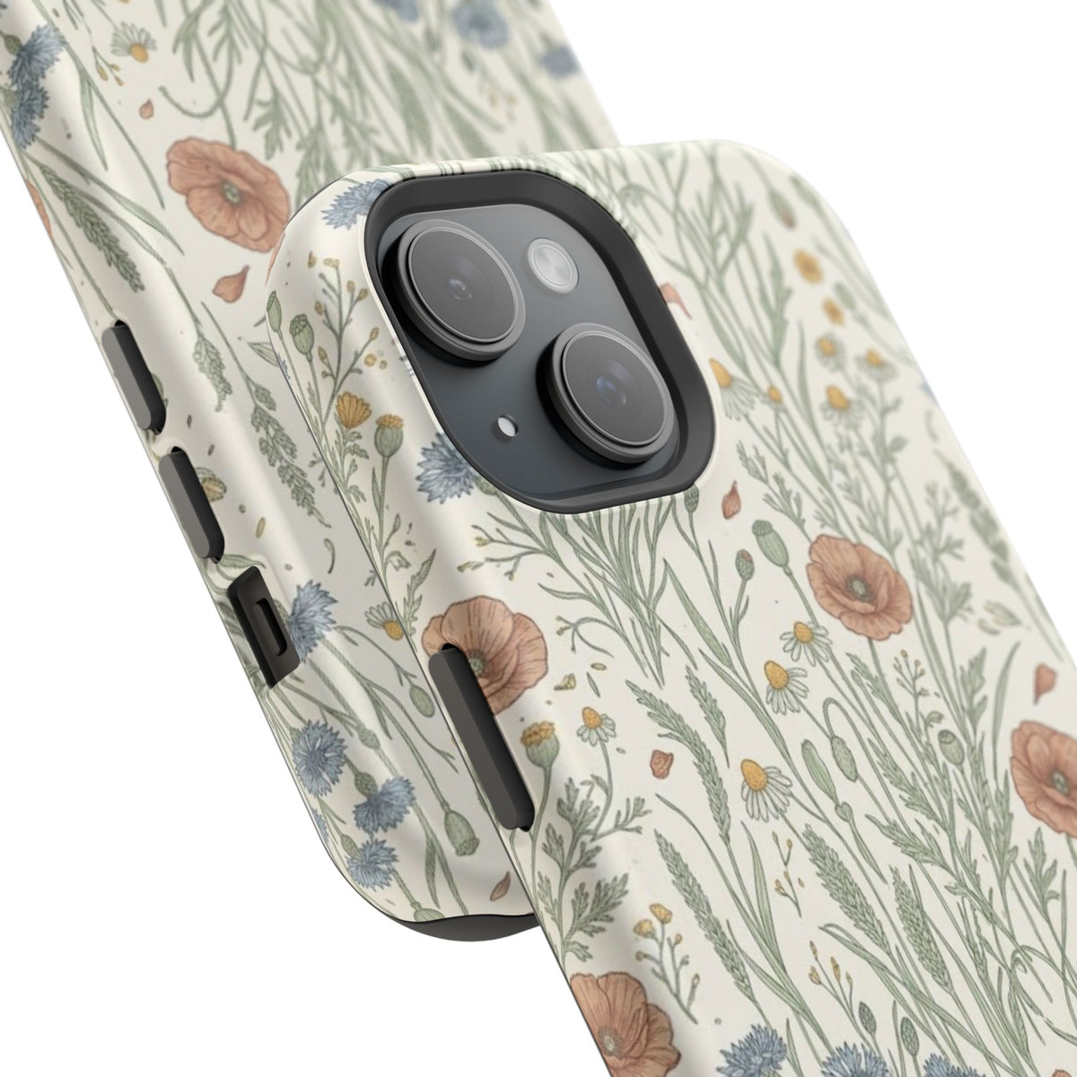 Vintage Wildflower Floral Field - Impact Resistant Phone Case