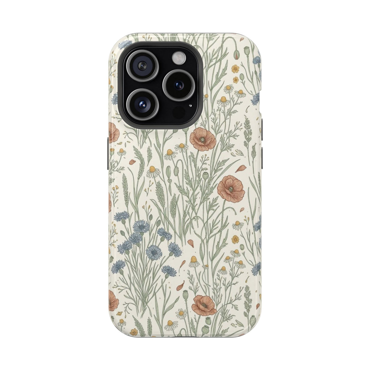 Vintage Wildflower Floral Field - Impact Resistant Phone Case