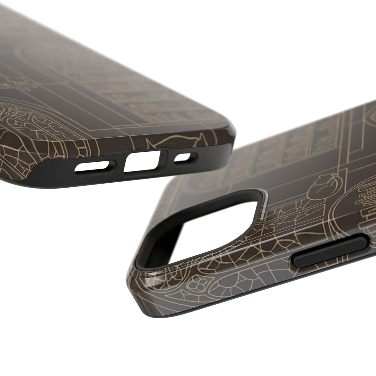 Cat Library Bookshelf Phone Case
