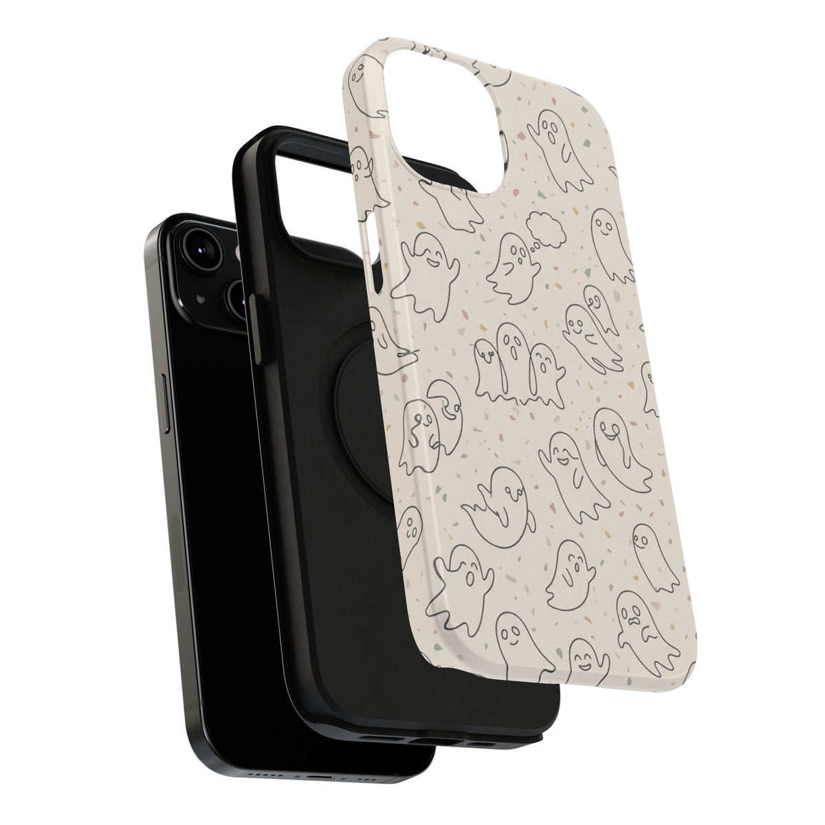 Cute Ghost Pattern - Impact Resistant Phone Case