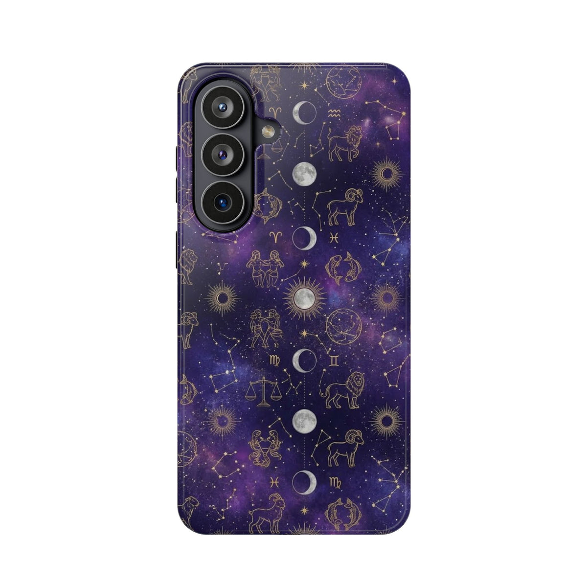 Zodiac Constellation & Moon Phases - Impact-Resistant Phone Case