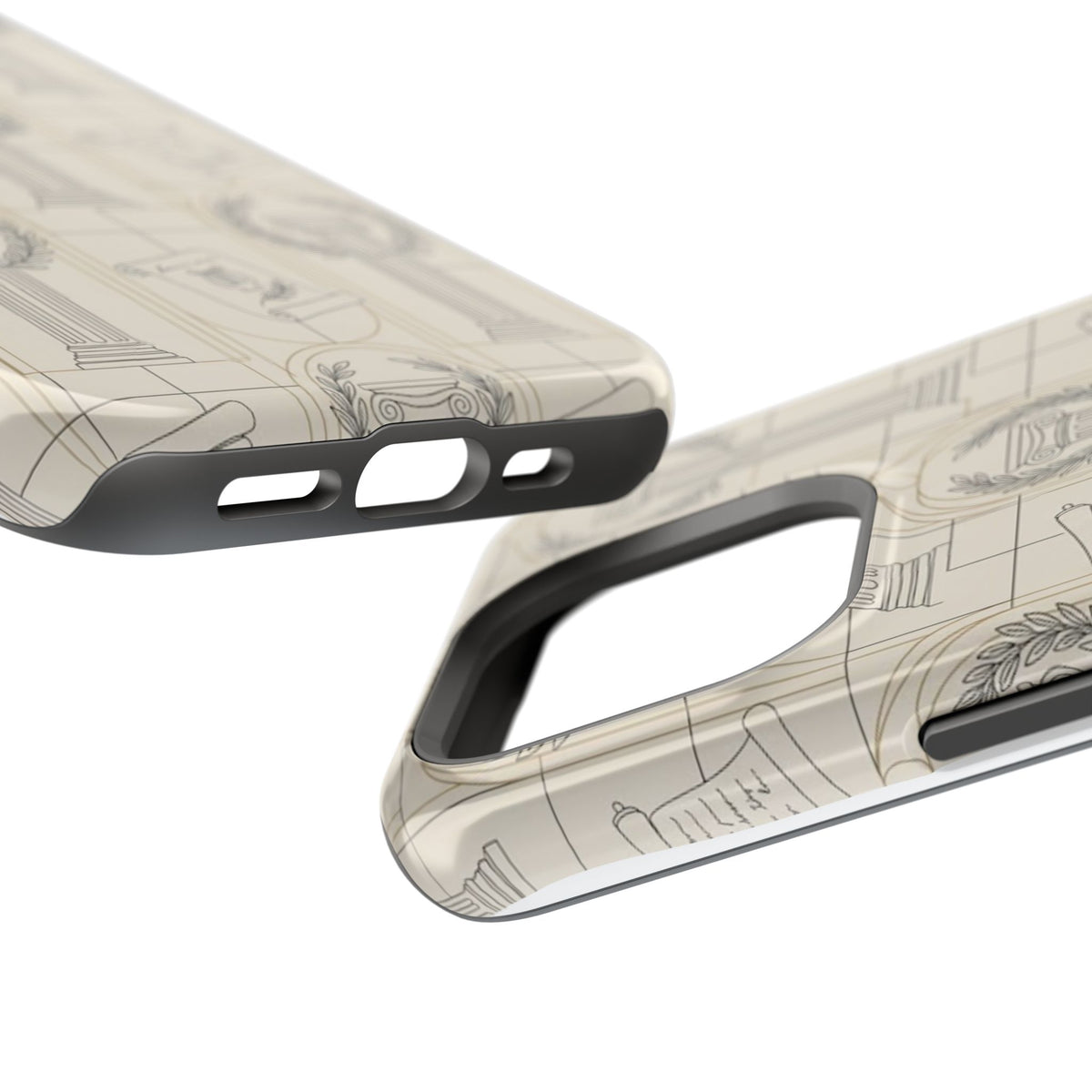 Vintage Column & Laurel Pattern Phone Case
