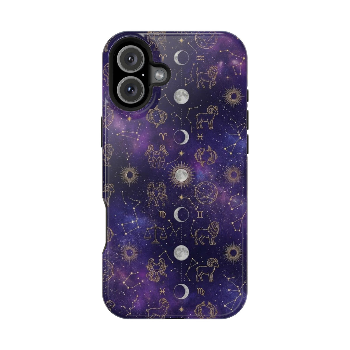 Zodiac Constellation & Moon Phases - Impact-Resistant Phone Case