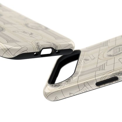 Vintage Column & Laurel Pattern Phone Case