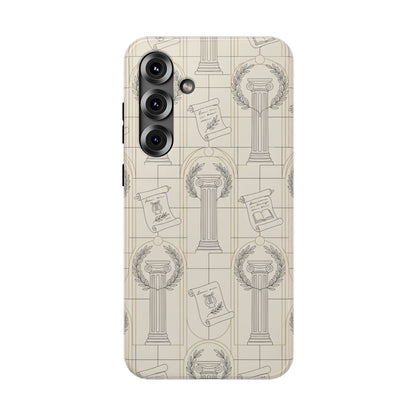 Vintage Column & Laurel Pattern Phone Case