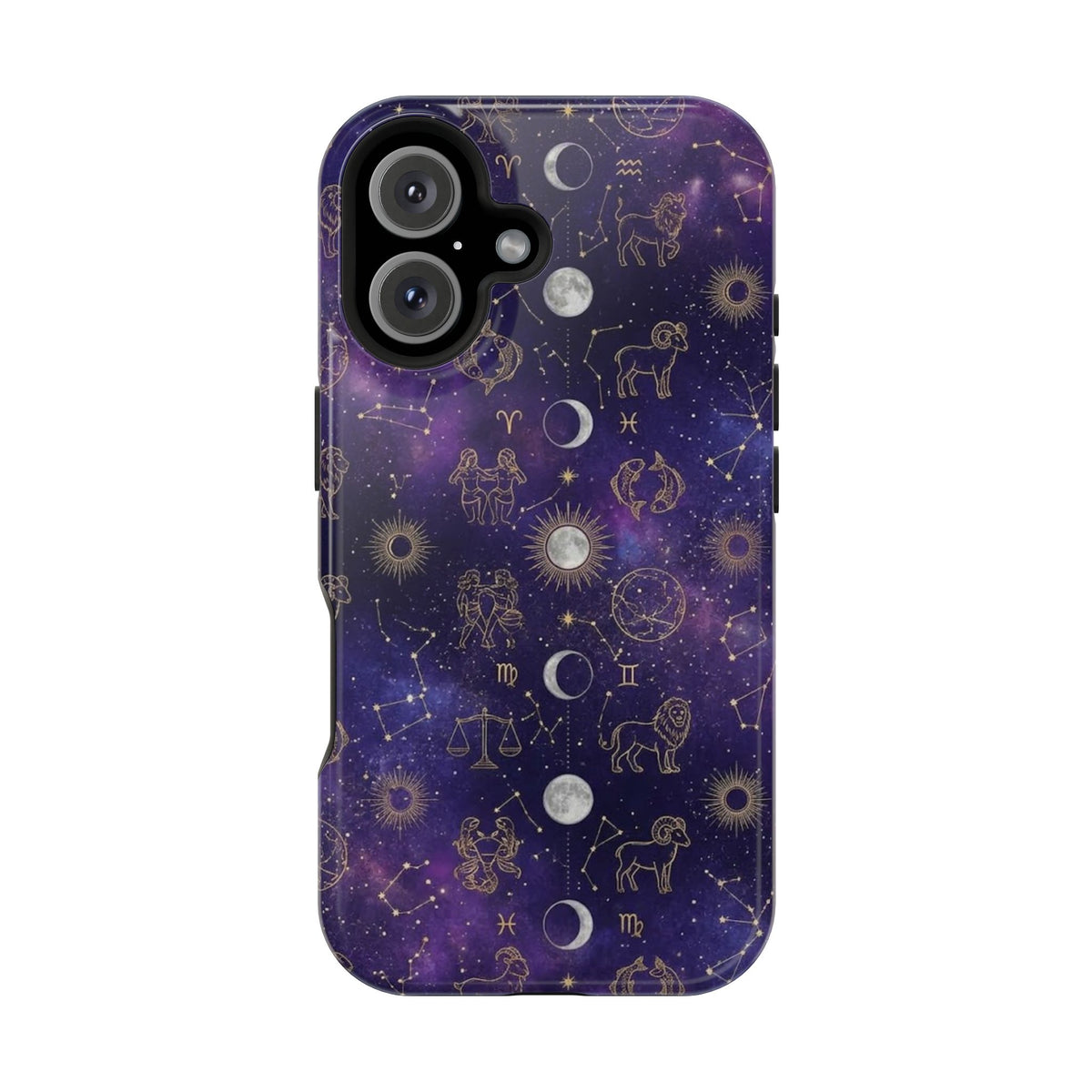Zodiac Constellation & Moon Phases - Impact-Resistant Phone Case