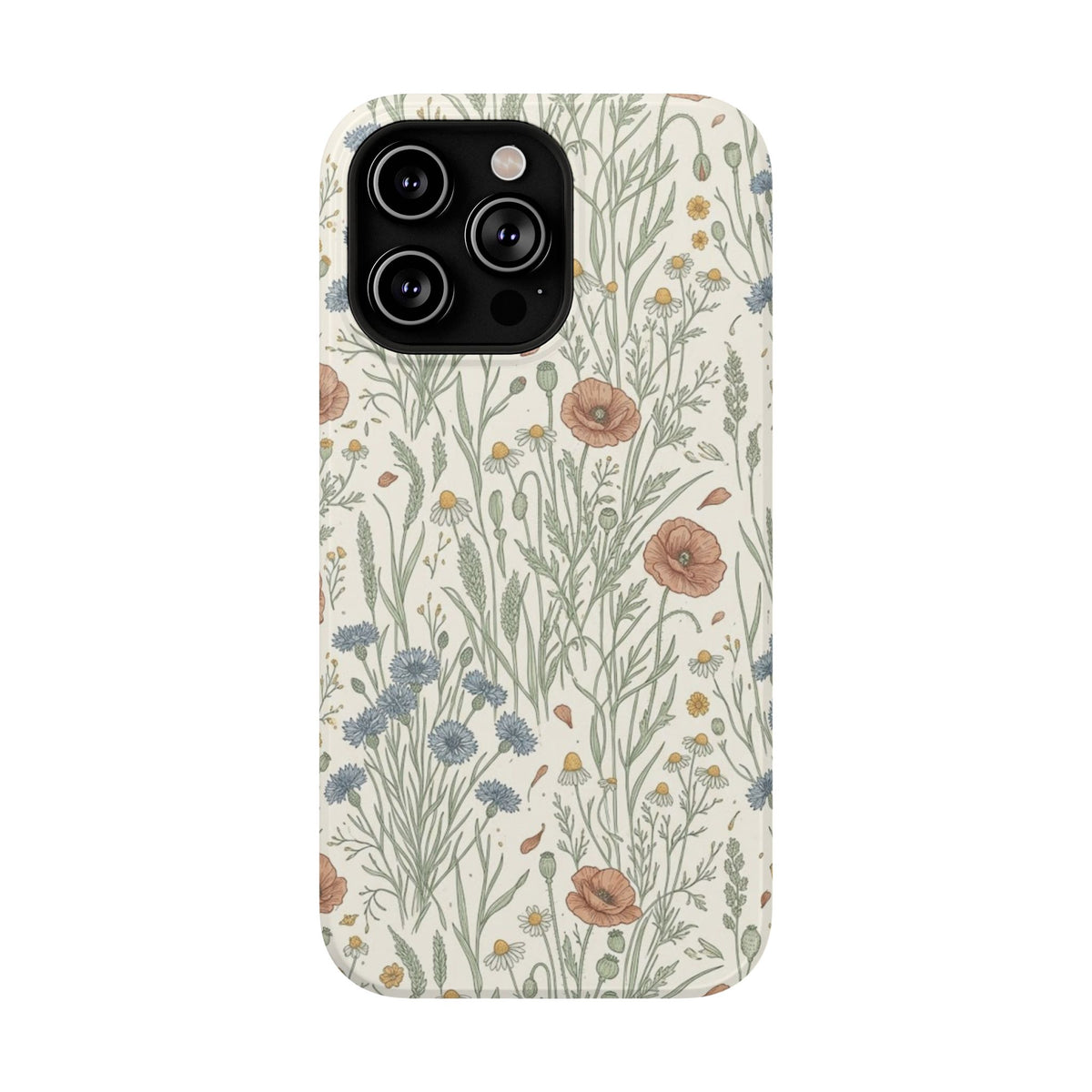 Vintage Wildflower Floral Field - Impact Resistant Phone Case