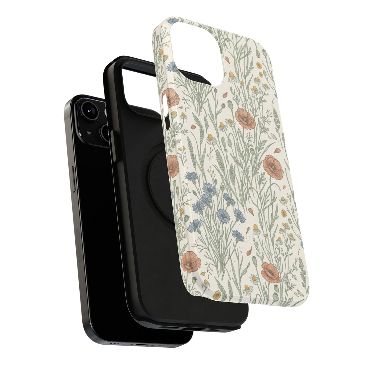 Vintage Wildflower Floral Field - Impact Resistant Phone Case
