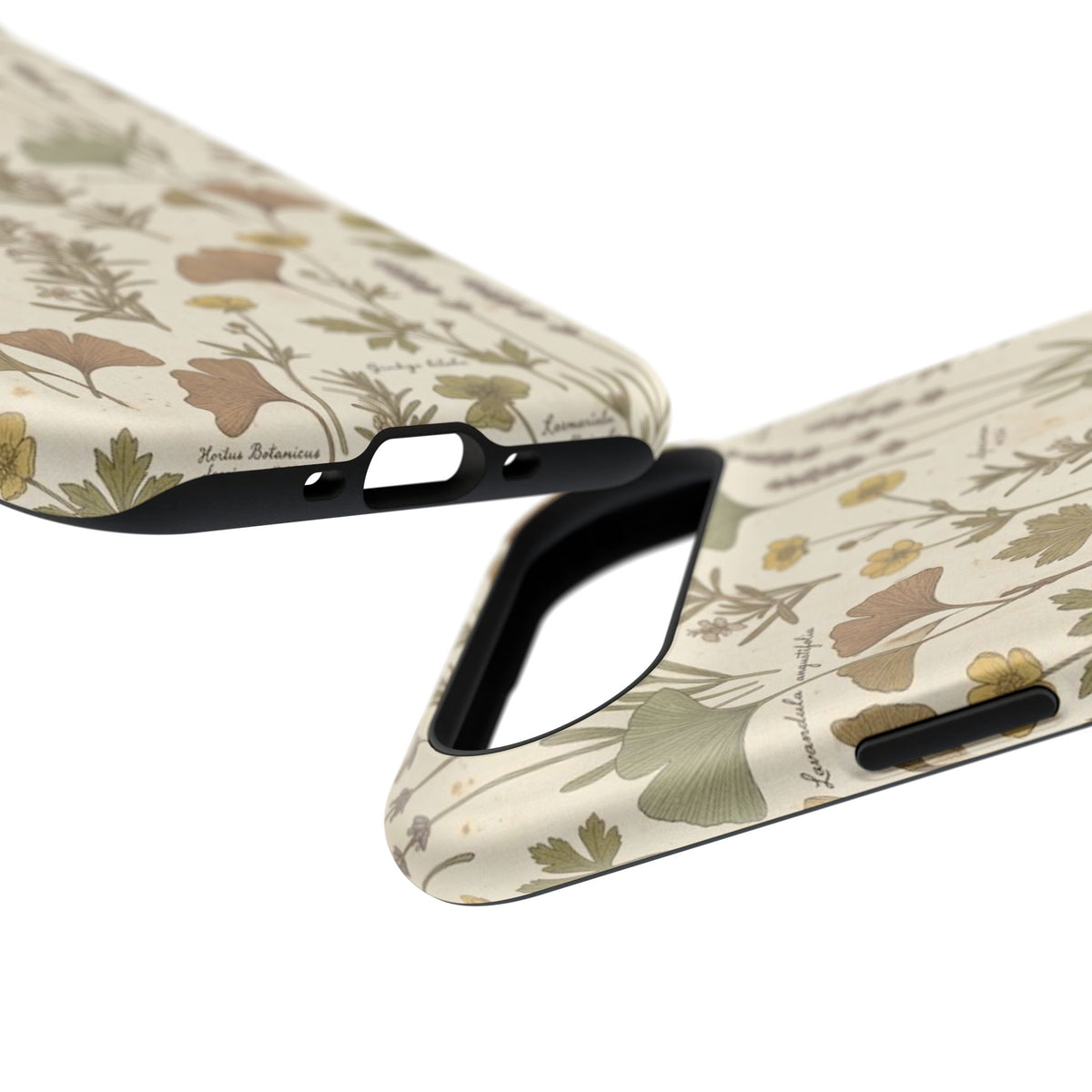 Vintage Herb Floral Pattern - Impact Resistant Phone Case