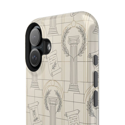 Vintage Column & Laurel Pattern Phone Case