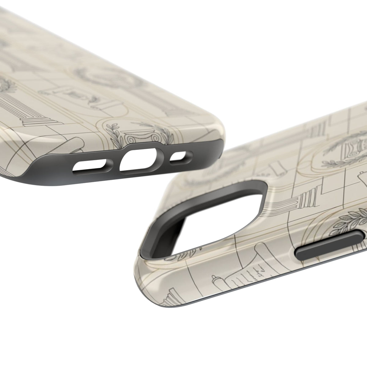 Vintage Column & Laurel Pattern Phone Case