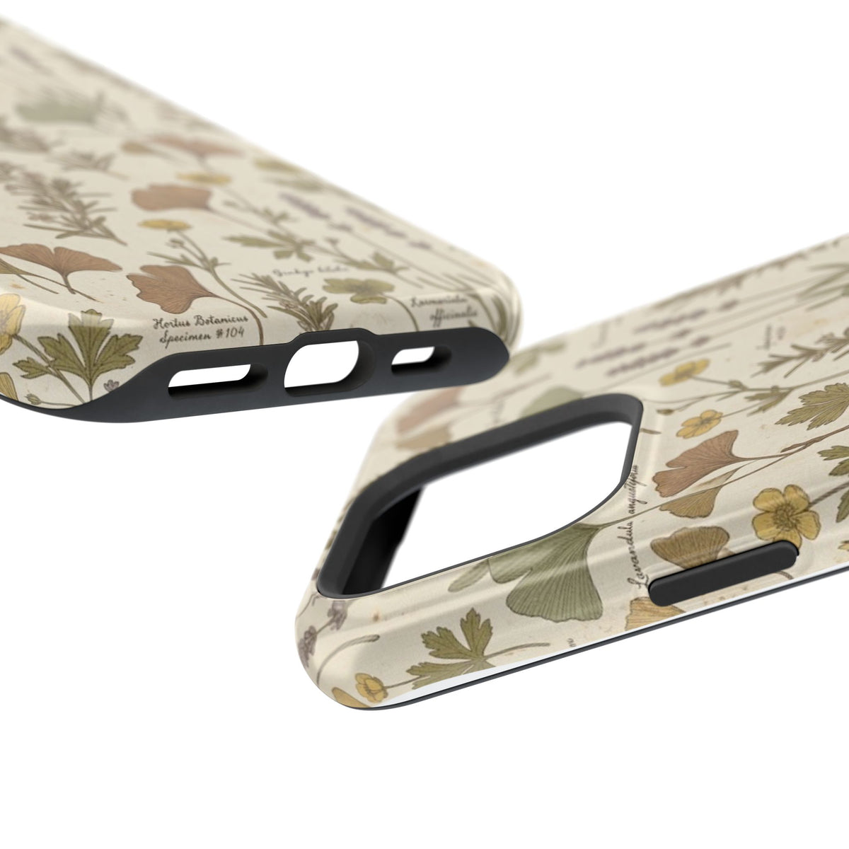Vintage Herb Floral Pattern - Impact Resistant Phone Case