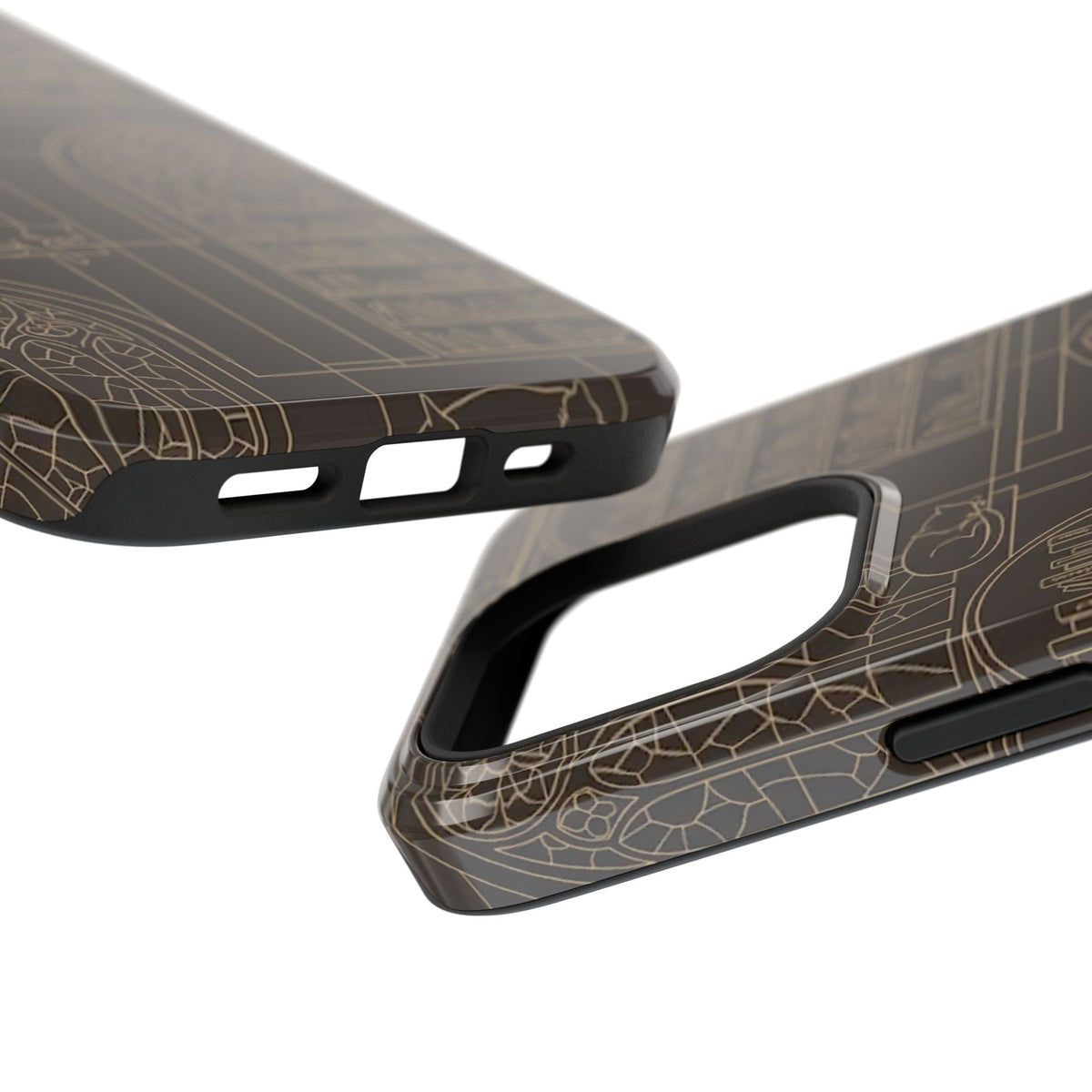 Cat Library Bookshelf Phone Case