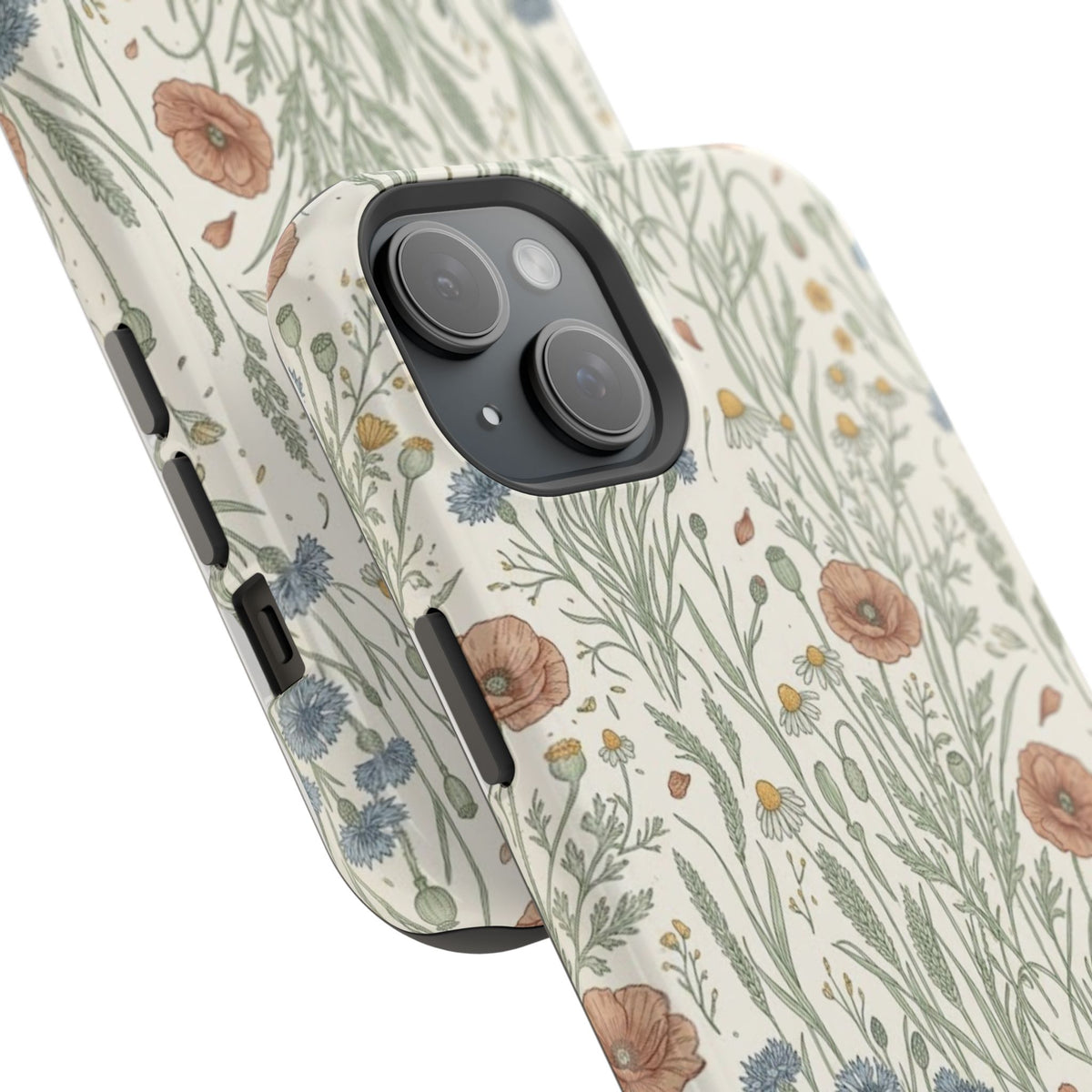 Vintage Wildflower Floral Field - Impact Resistant Phone Case
