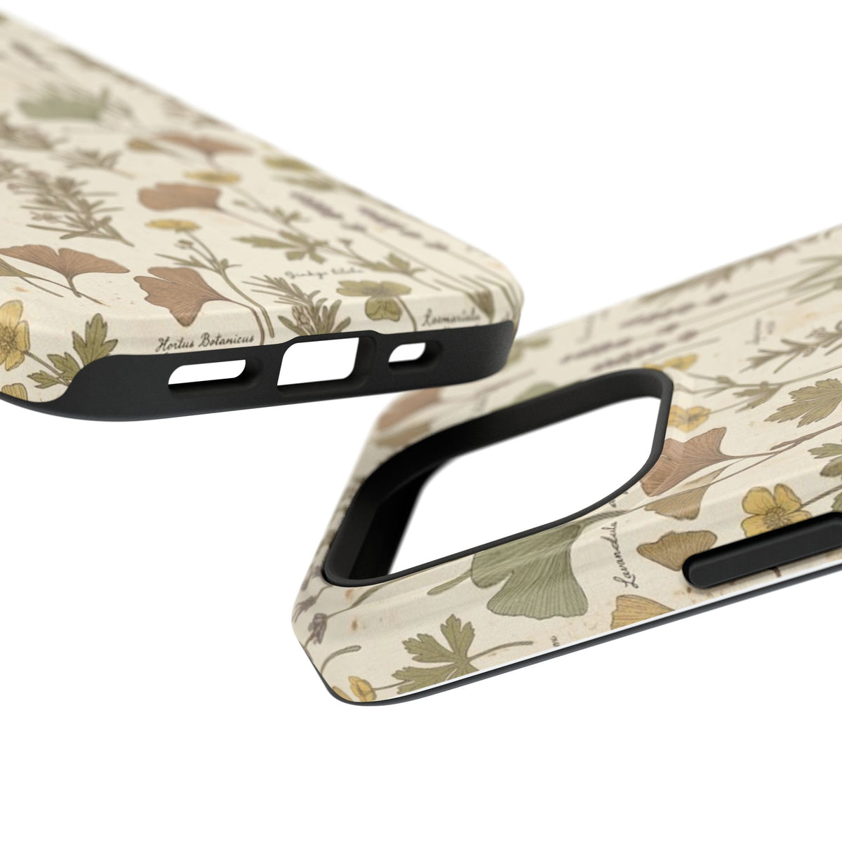 Vintage Herb Floral Pattern - Impact Resistant Phone Case