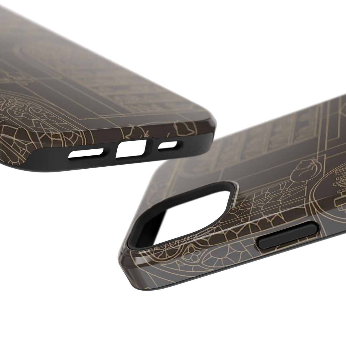 Cat Library Bookshelf Phone Case