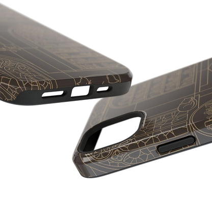 Cat Library Bookshelf Phone Case