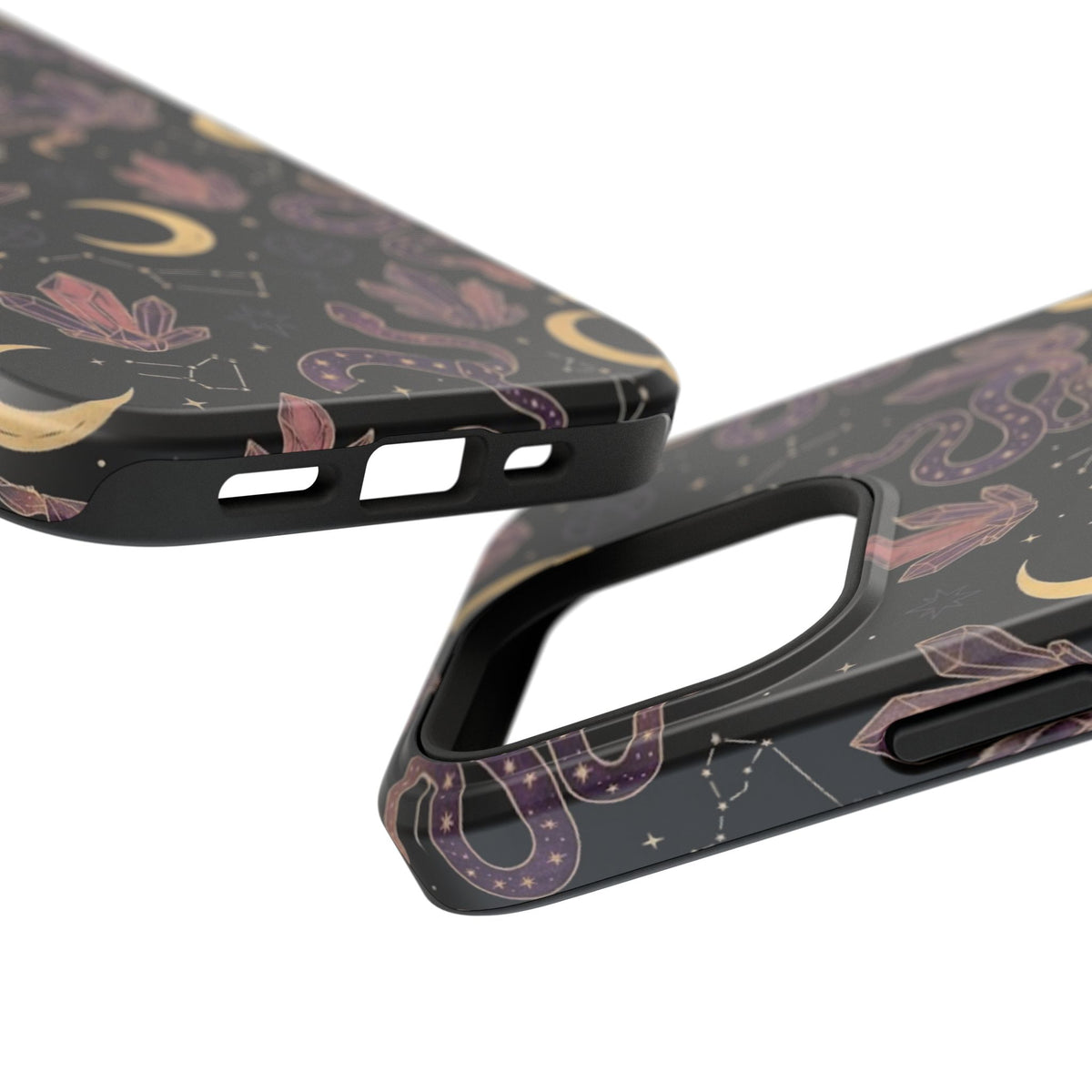Mystic Moon & Crystal Phone Case — Impact-Resistant Protective Cover