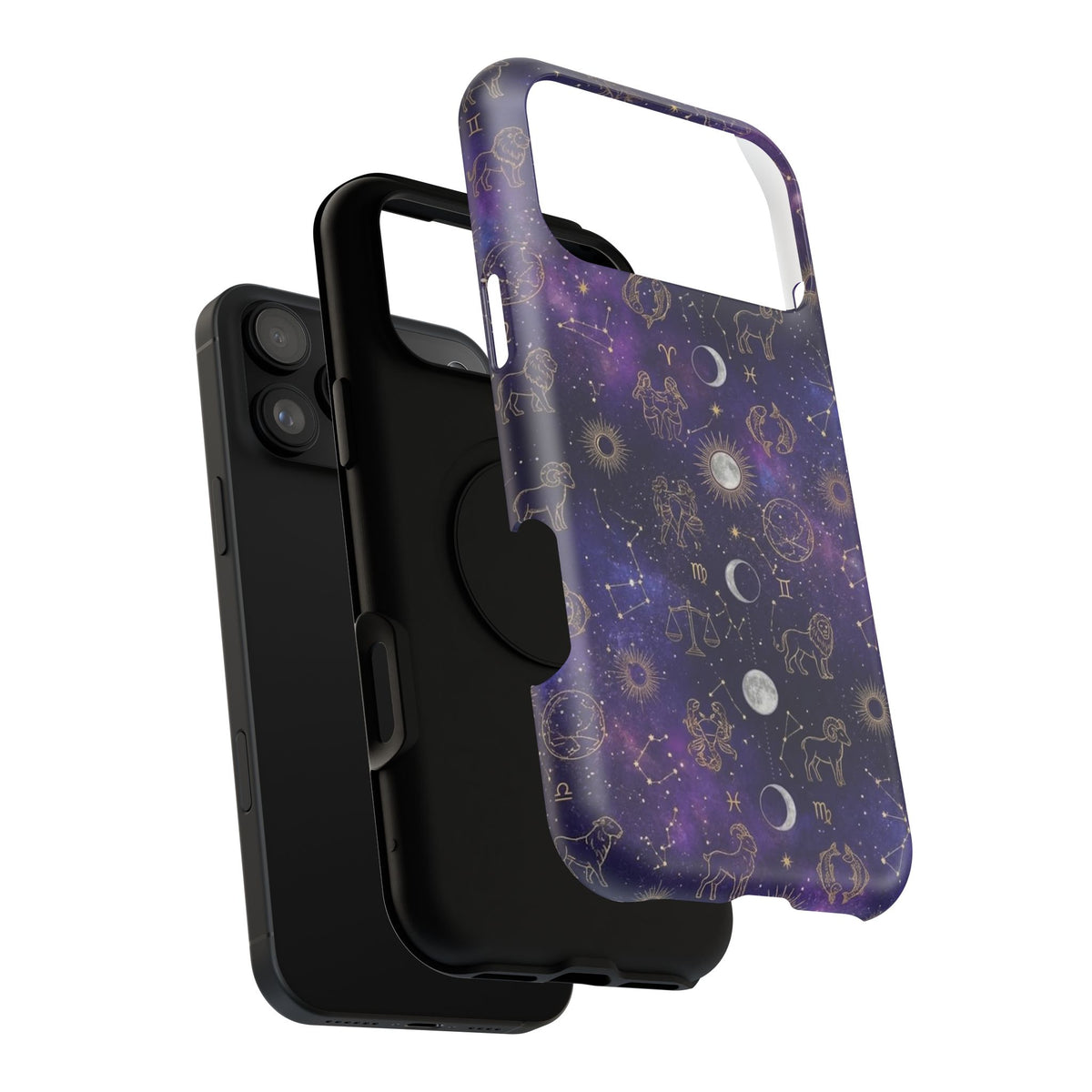 Zodiac Constellation & Moon Phases - Impact-Resistant Phone Case