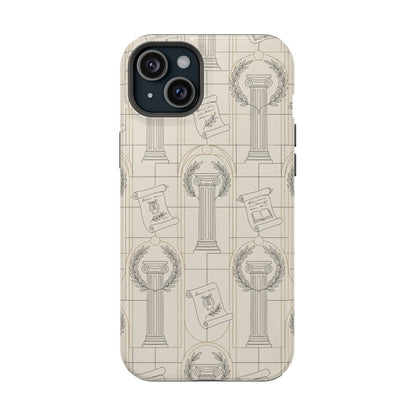 Vintage Column & Laurel Pattern Phone Case