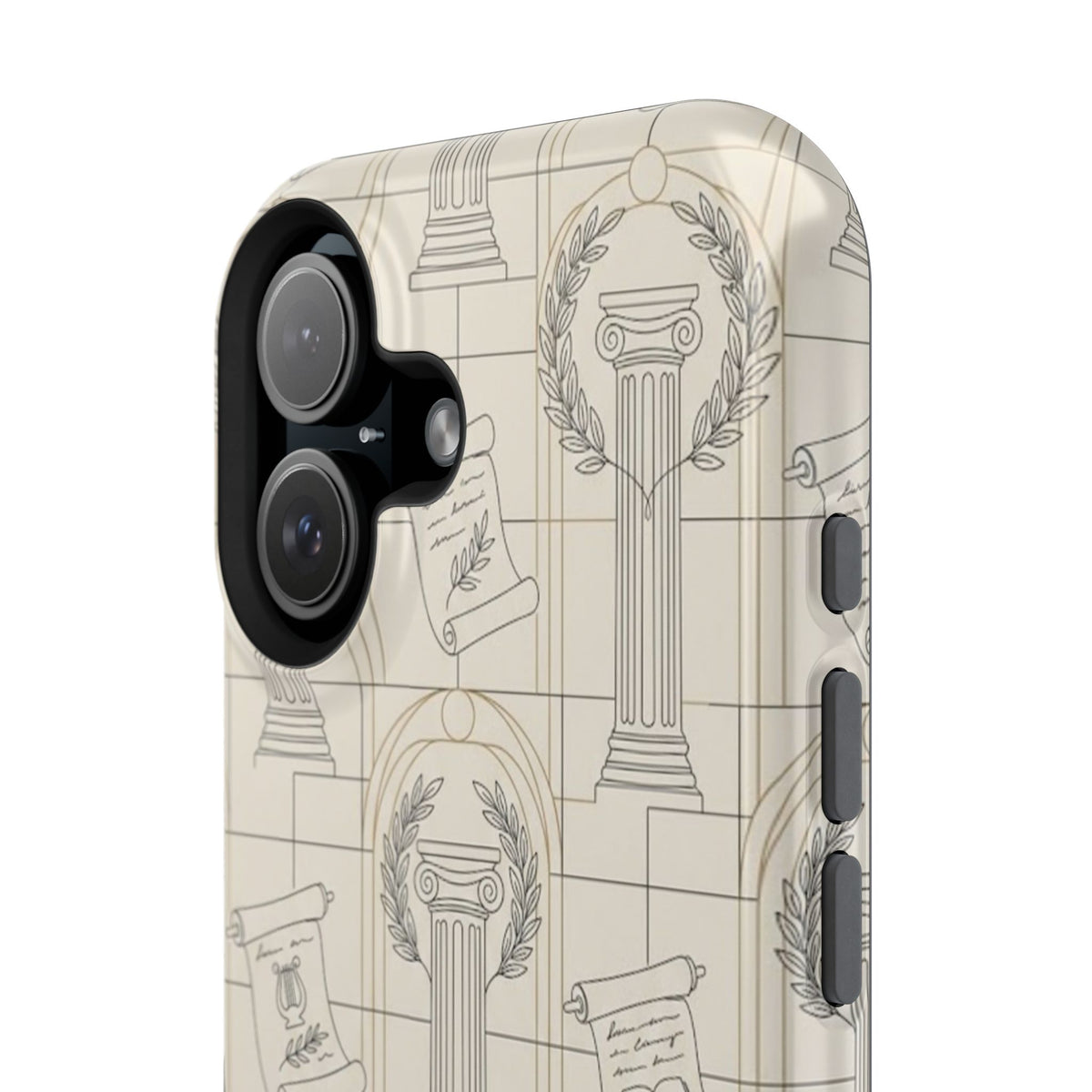 Vintage Column & Laurel Pattern Phone Case
