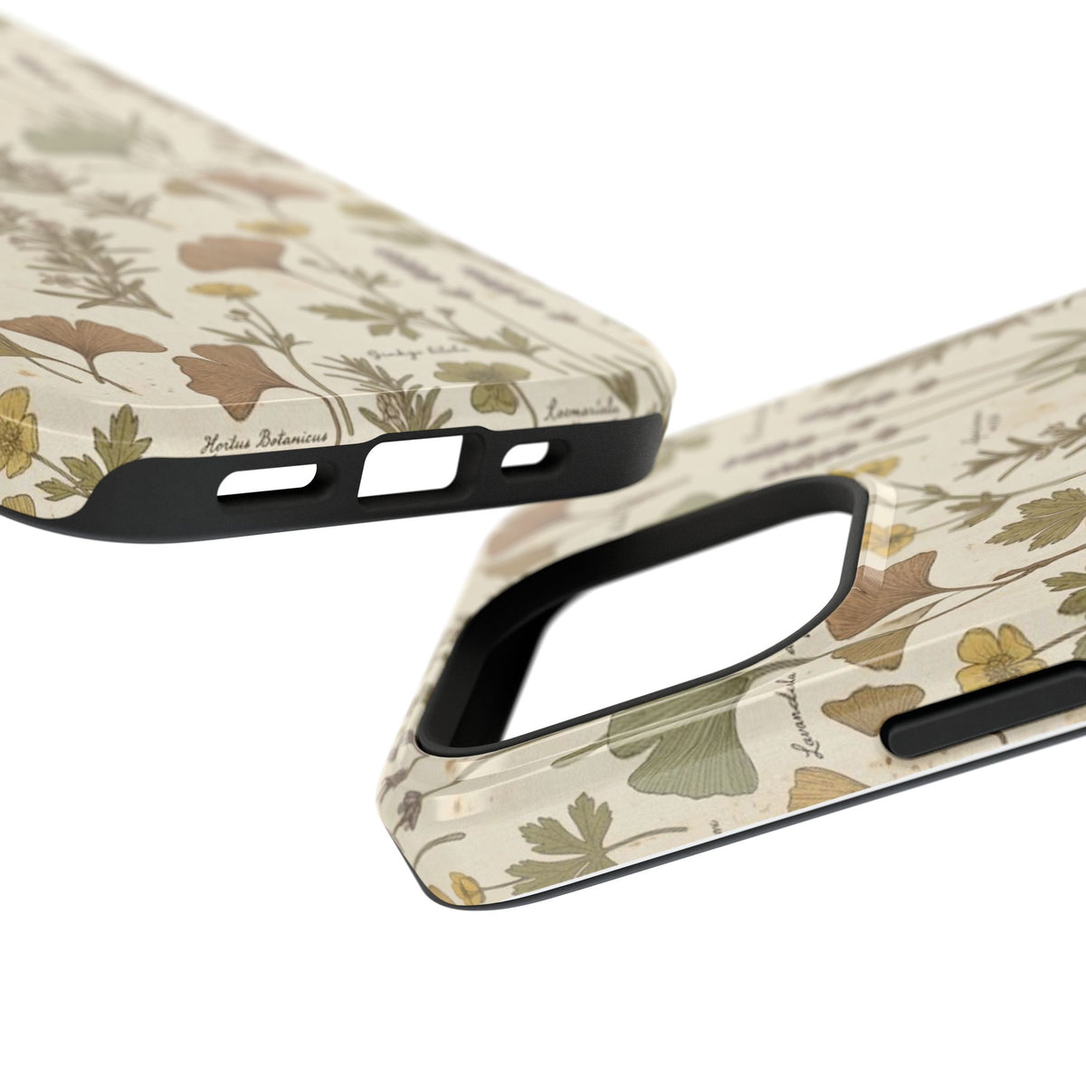 Vintage Herb Floral Pattern - Impact Resistant Phone Case