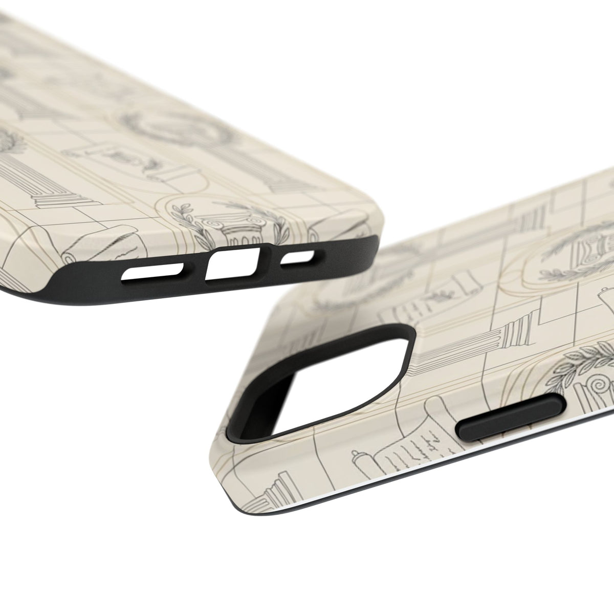 Vintage Column & Laurel Pattern Phone Case