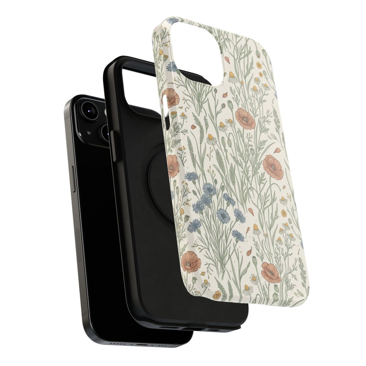Vintage Wildflower Floral Field - Impact Resistant Phone Case