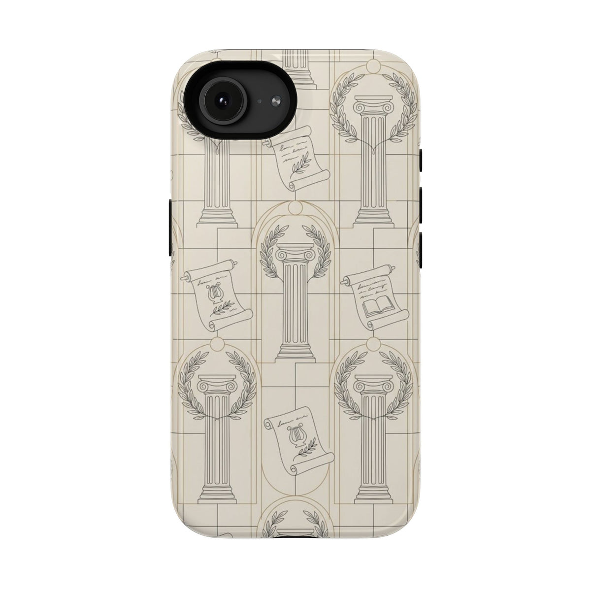 Vintage Column & Laurel Pattern Phone Case