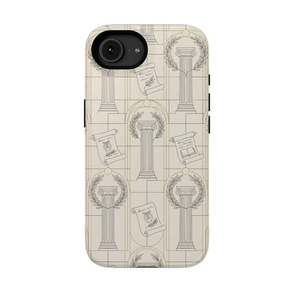 Vintage Column & Laurel Pattern Phone Case