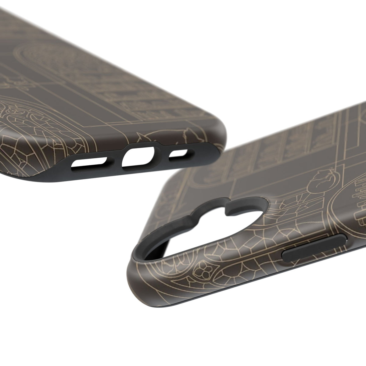 Cat Library Bookshelf Phone Case